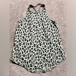 leopard print mint burn boot camp tank